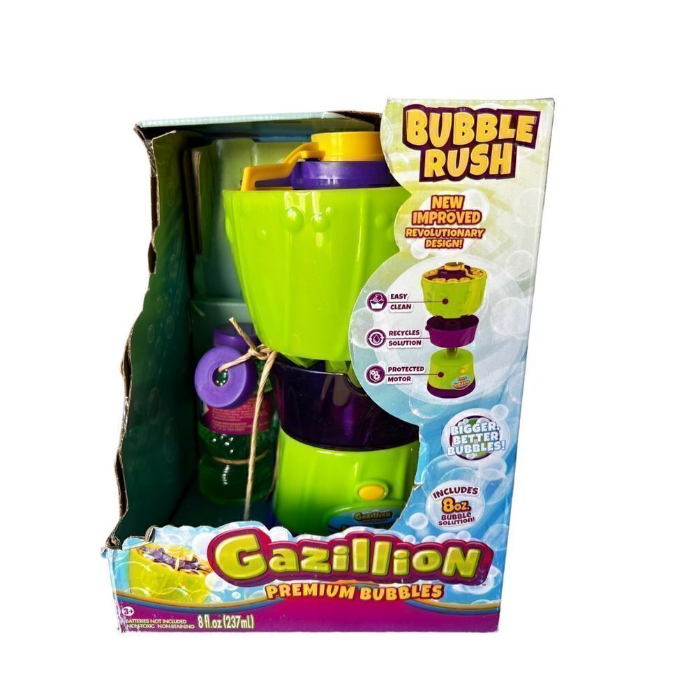 Gazillion Premium Bubbles Rush Blowing Machine Kids/Child 3y+ Outdoor Toy Game
